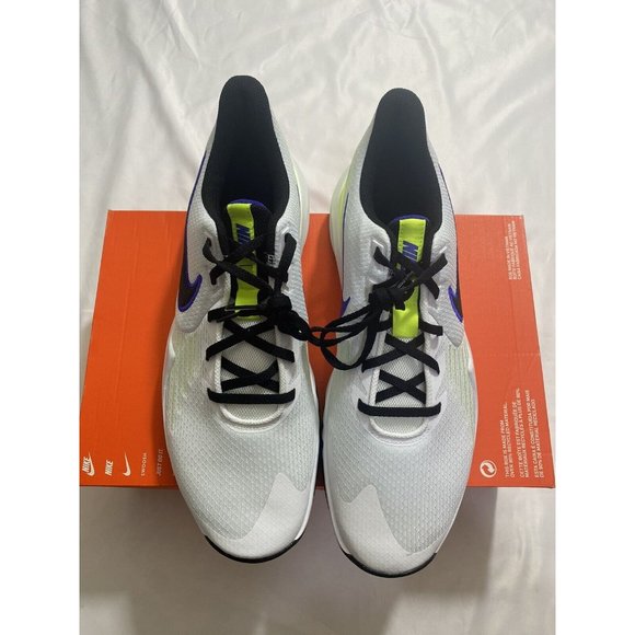 New Mens Size 13 White Nike Precision V Basketball Shoes CW3403 100 - Picture 2 of 13